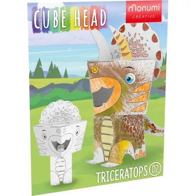 Dino Triceratops Cube Head MCH000110