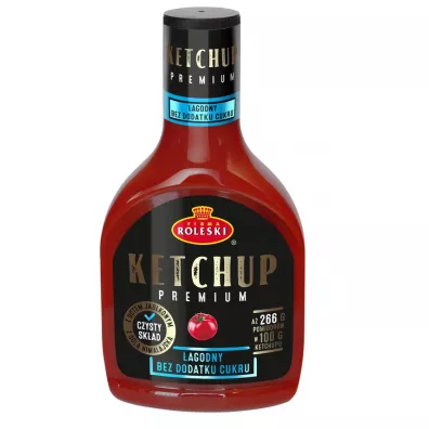 Roleski Ketchup Premium Bez dodatku cukru 465 g