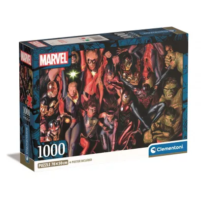 Puzzle 1000 el. Compact Marvel The Avengers Clementoni