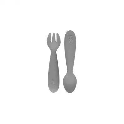 Ezpz Komplet silikonowych sztucw Mini Utensils szary