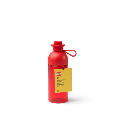 Przezroczysta butelka LEGO Czerwona 500 ml