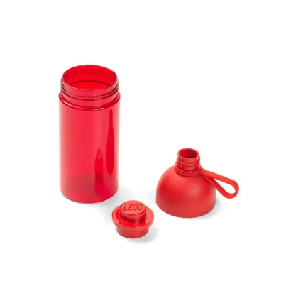 Przezroczysta butelka LEGO Czerwona 500 ml