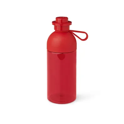 Przezroczysta butelka LEGO Czerwona 500 ml
