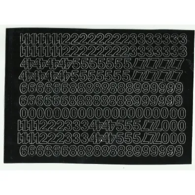 Artdruk Cyfry samoprzylepne 1 cm 8 arkuszy czarne