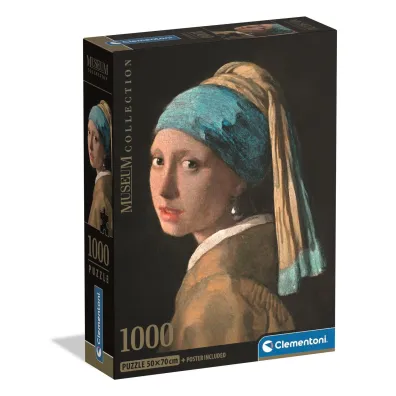 Puzzle 1000 el. Museum Vermeer: Girl With A Pearl Earr Clementoni