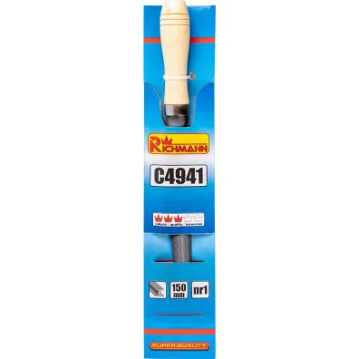 Pilnik p�okr�g�y 150 mm nr 1 z r�czk� C4941