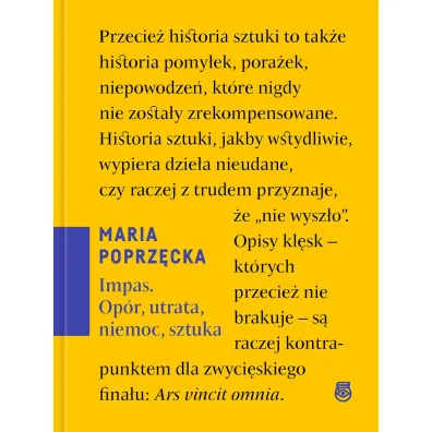 Impas. Op�r, utrata, niemoc, sztuka - Maria Poprz�cka