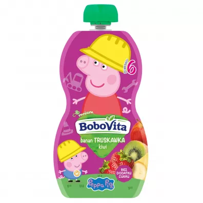 BoboVita Mus banan truskawka kiwi po 6 miesicu 100 g