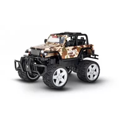 Auto na radio RC Jeep Wrangler Rubicon camouflage 2,4 GHz 162122 Carrera Stadlbauer