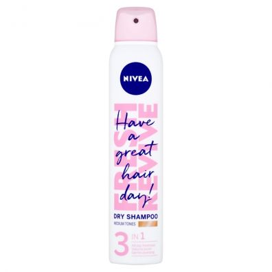 Nivea Fresh Revive suchy szampon do włosów o średnich odcieniach 200 ml