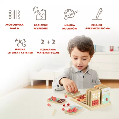 Zabawka edukacyjna do nauki liczenia Licz� owoce - 36 m+ Top Bright