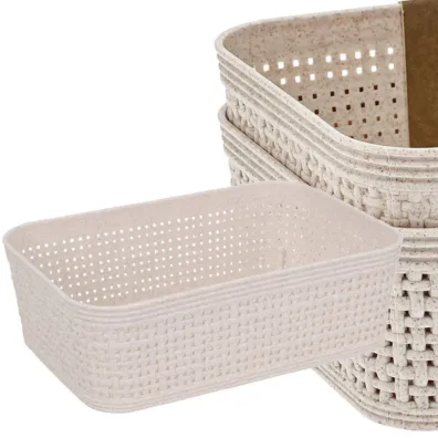 Storage Solutions Koszyki do przechowywania beowe 19x13x6 cm