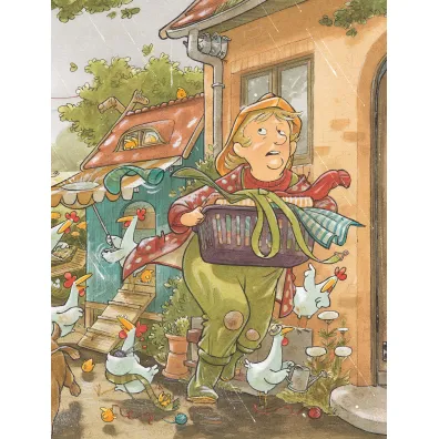 Krowa Matylda i deszcz