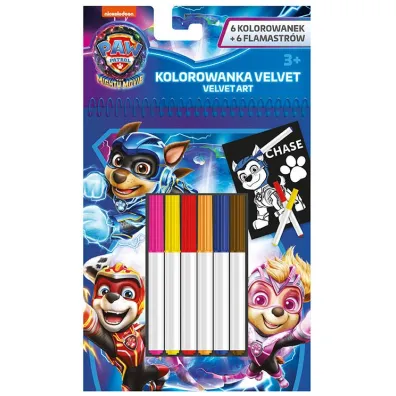 Zestaw kolorowanek z flamastrami 12 el. Psi Patrol