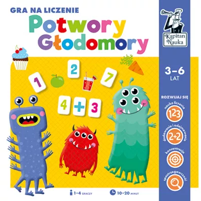 Kapitan Nauka. Potwory godomory. Gra na liczenie Edgard
