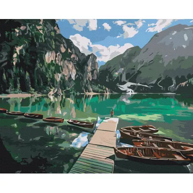 Twoje Hobby Malowanie po numerach - ��d� w g�rach 40x50cm