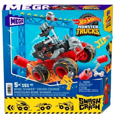 Zdjęcia - Auto dla dzieci Mattel Mega Hot Wheels Monster Trucks Bone Shaker HKF87 