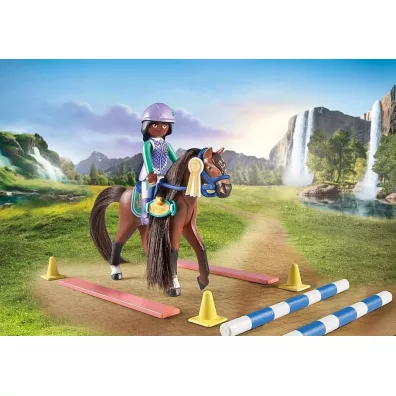 Playmobil Horses of Waterfall Zoe i Blaze z przeszkodami 71355