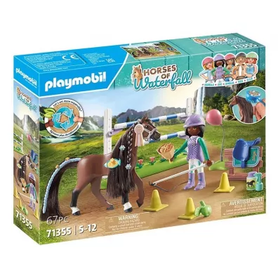 Playmobil Horses of Waterfall Zoe i Blaze z przeszkodami 71355