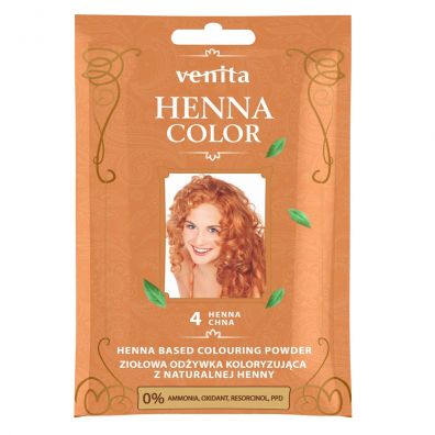 Venita Henna Color ziołowa odżywka koloryzująca z naturalnej henny 4 Henna Chna 30 g
