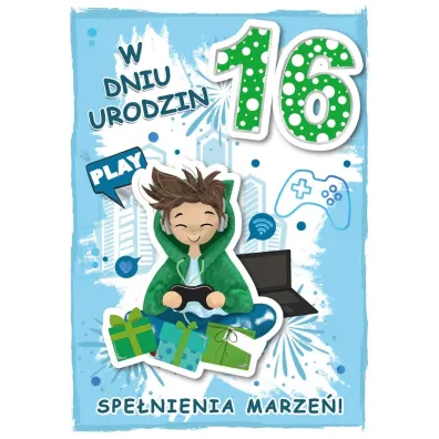 Armin Style KARNET URODZINY 16 B6 Z KOP AS GM-1109 FOL