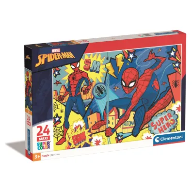 Puzzle 24 el. Maxi SuperColor. Spider Man Clementoni