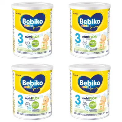 Bebiko Junior 3 Odywcza formua na bazie mleka dla dzieci powyej 1. roku ycia zestaw 4 x 700 g