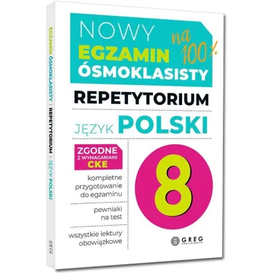 Pakiet Nowy Egzamin �smoklasisty. Repetytorium: J�zyk polski oraz Matematyka, Nowe Repetytorium. Szko�a podstawowa. J�zyk angielski, Nowy Egzamin �smoklasisty. Arkusze: J�zyk polski, Matematyka, J�zyk angielski