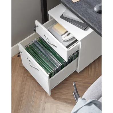 Songmics Biay kontener z 2 szufladami na zamek