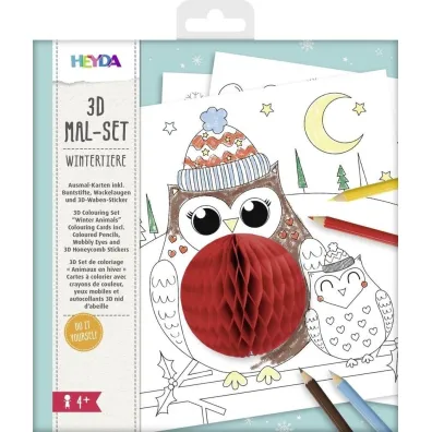 Malowanka 3D - Zimowe zwierz�ta Dekor Art Serwis