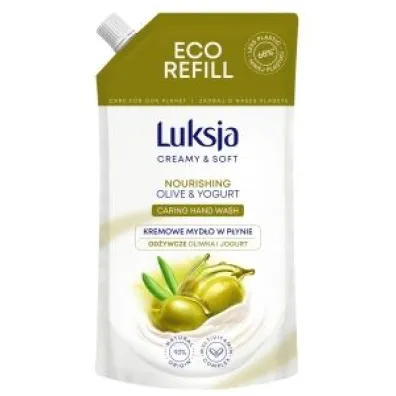 Luksja Od�ywcze kremowe myd�o w p�ynie Oliwka i Jogurt - zapas 400 ml