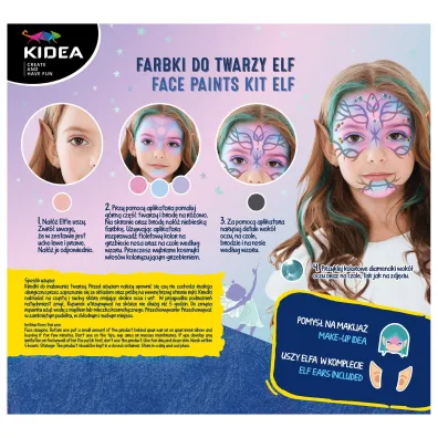 Derform Farbki do twarzy - Zestaw Elfie uszy