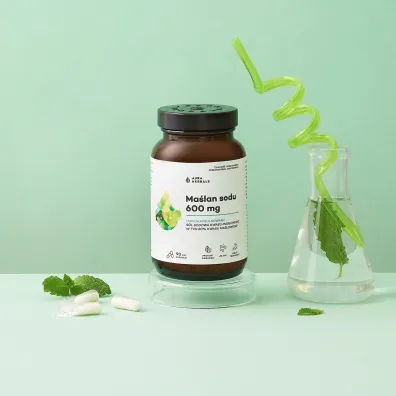 Aura Herbals Ma�lan sodu 600 mg mikrokapsu�kowany Suplement diety 90 kaps.