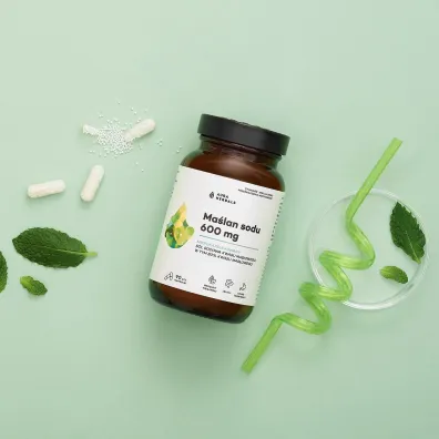 Aura Herbals Ma�lan sodu 600 mg mikrokapsu�kowany Suplement diety 90 kaps.