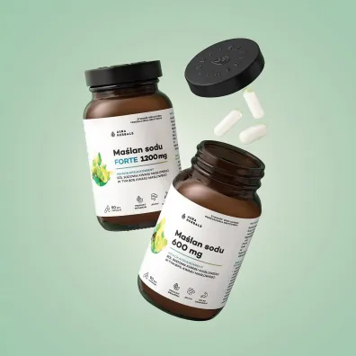 Aura Herbals Ma�lan sodu 600 mg mikrokapsu�kowany Suplement diety 90 kaps.