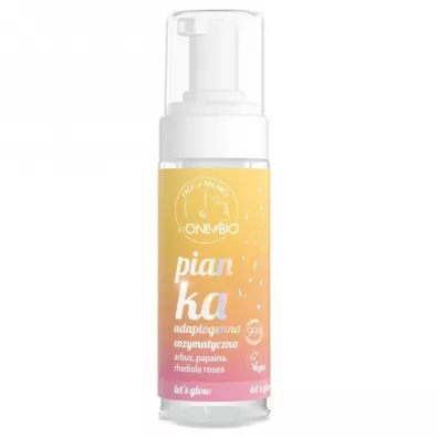 OnlyBio Pianka do mycia twarzy adaptogenna enzymatyczna Arbuz, Papaina, Rhodiola Rosea 150 ml