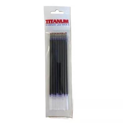 Titanum Wk�ad do d�ugopis�w automat Vinson 10 szt niebieski