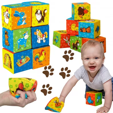 Mi�kkie kostki - zestaw klock�w MC090601-02 Maksik