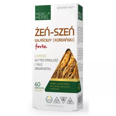 Medica Herbs �e�-Sze� w�a�ciwy (koera�ski) forte Suplement diety 60 kaps.