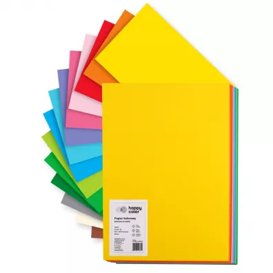 Happy Color Papier kolorowy 80g, A4, 200 arkuszy, 10 kolorw 200 kartek