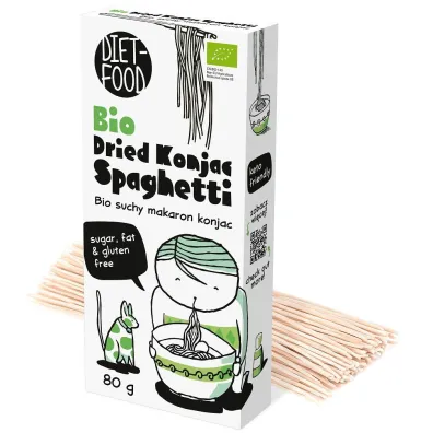 Diet-Food Makaron (suchy konjac) spaghetti bezglutenowy 80 g Bio