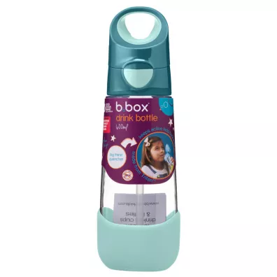 b.box Butelka na wod� tritanowa z s�omk� Emerald Forest 600 ml