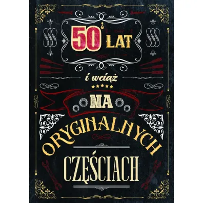 Armin Style Karnet GM B6 50 Urodziny i wci�� na oryginalnych cz�ciach GM-1153