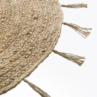 Okrgy dywan jutowy Cosy 80 cm