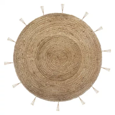 Okrgy dywan jutowy Cosy 80 cm
