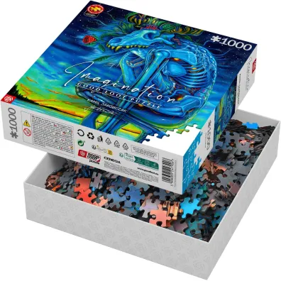 Puzzle 1000 el. Kamil Jak�bczak Bia�y Wilk Good Loot