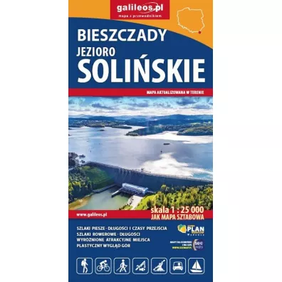 Bieszczady - Jezioro Soli�skie - mapa 1 : 25 000
