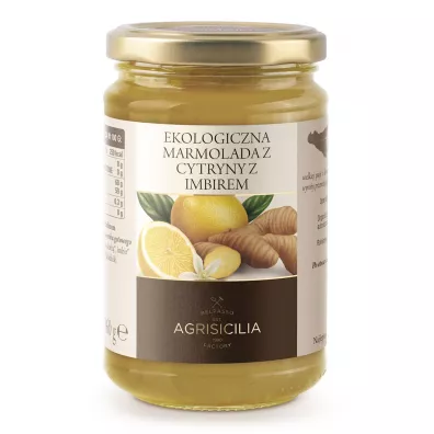Agrisicilia Marmolada z cytryn z imbirem 360 g Bio