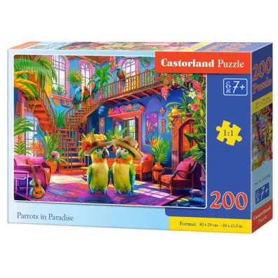 Puzzle 200 el. Parrots in Paradise Castorland