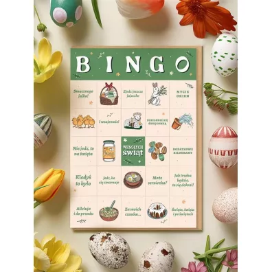 Nadwyraz.com Karnet Wielkanoc - Bingo wielkanocne